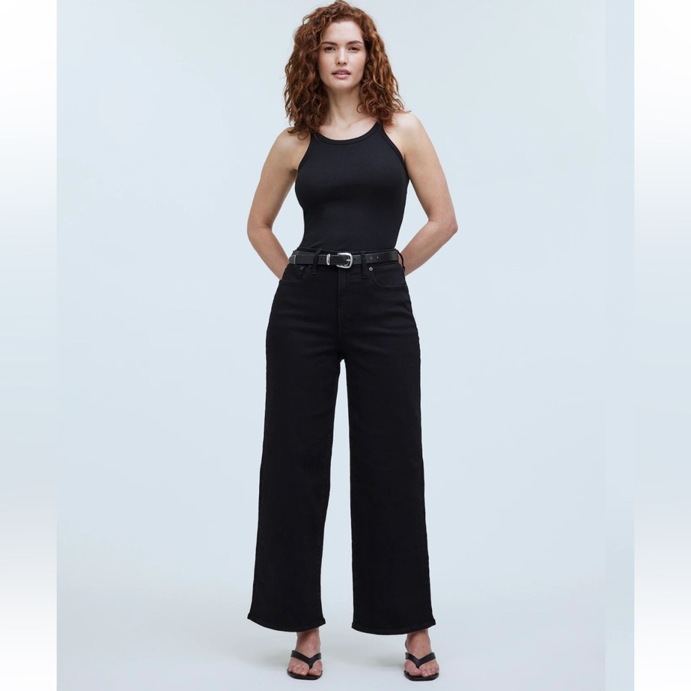 Madewell Black Wide-Leg Jeans
